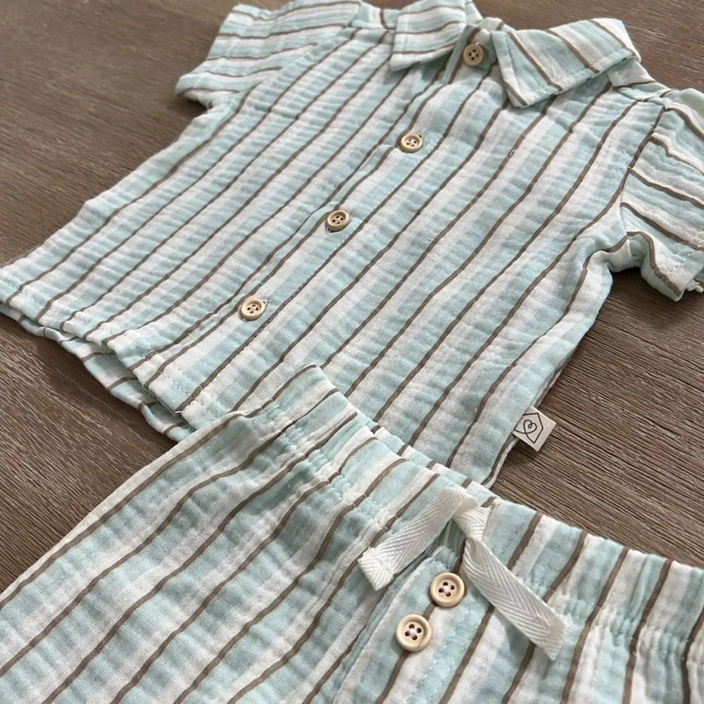 Snug Toddler Boy Stripe Resort Set 3T